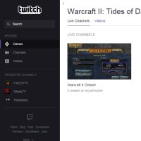 Stream Warcraft 2 on Twitch.tv